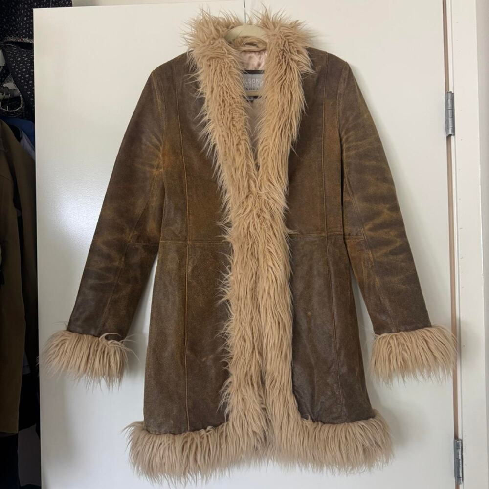 wilsons leather maxima penny lane suede leather jacket - Picture 4 of 8